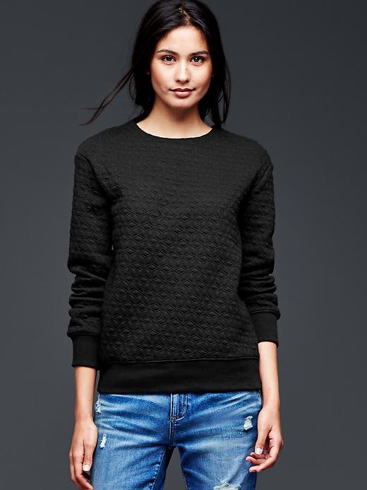 gap quilted sweatshirt