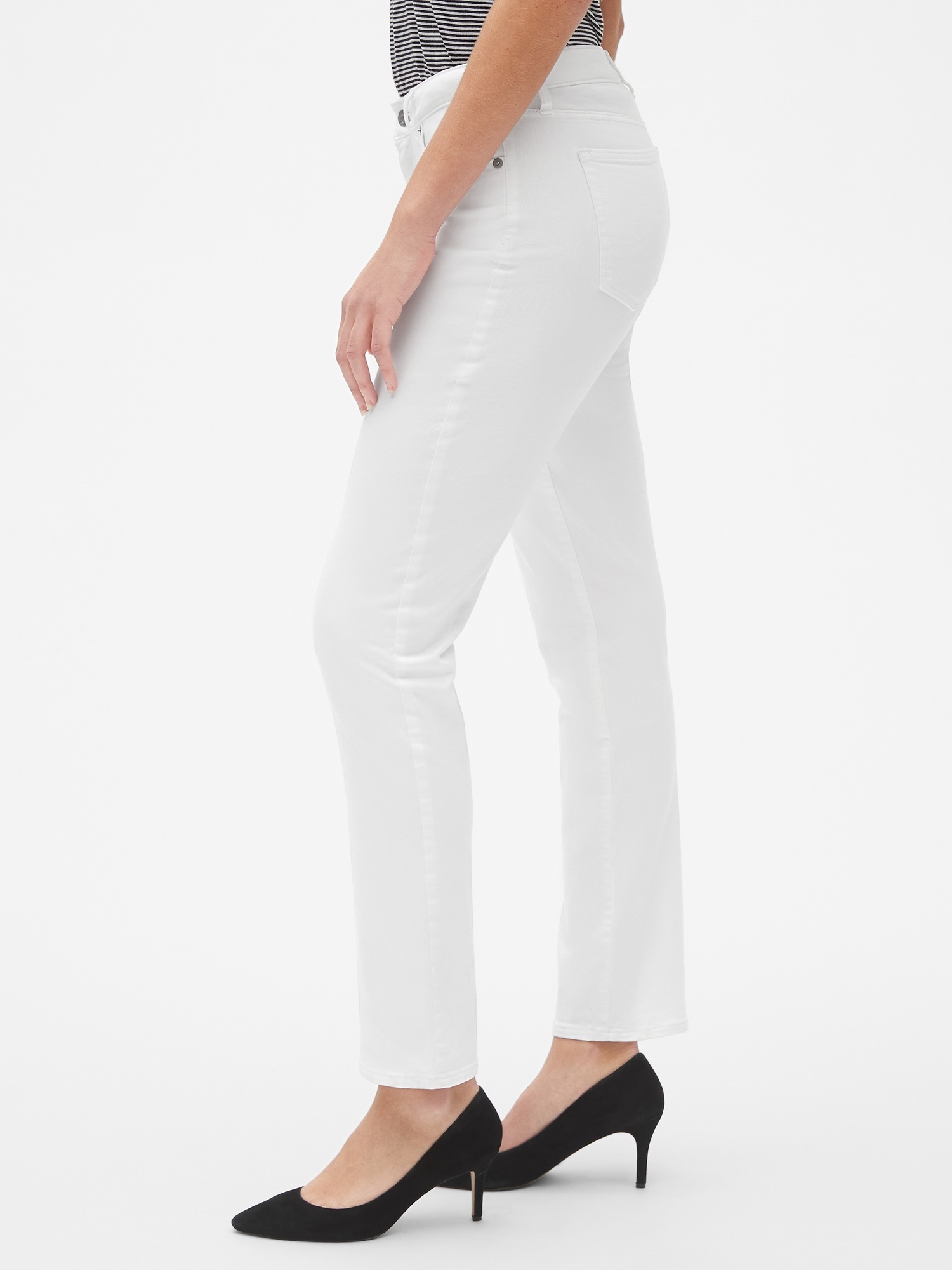 mid rise curvy classic straight jeans