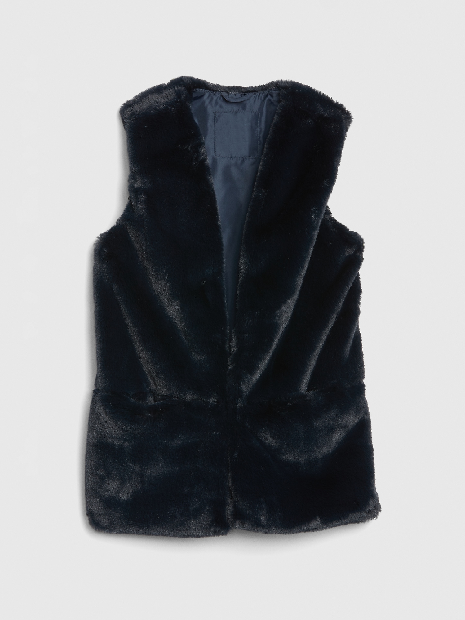 gap faux fur vest