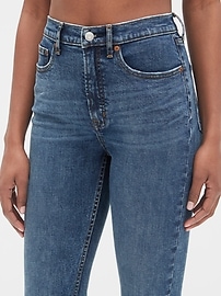 high rise cigarette jeans with secret smoothing pockets