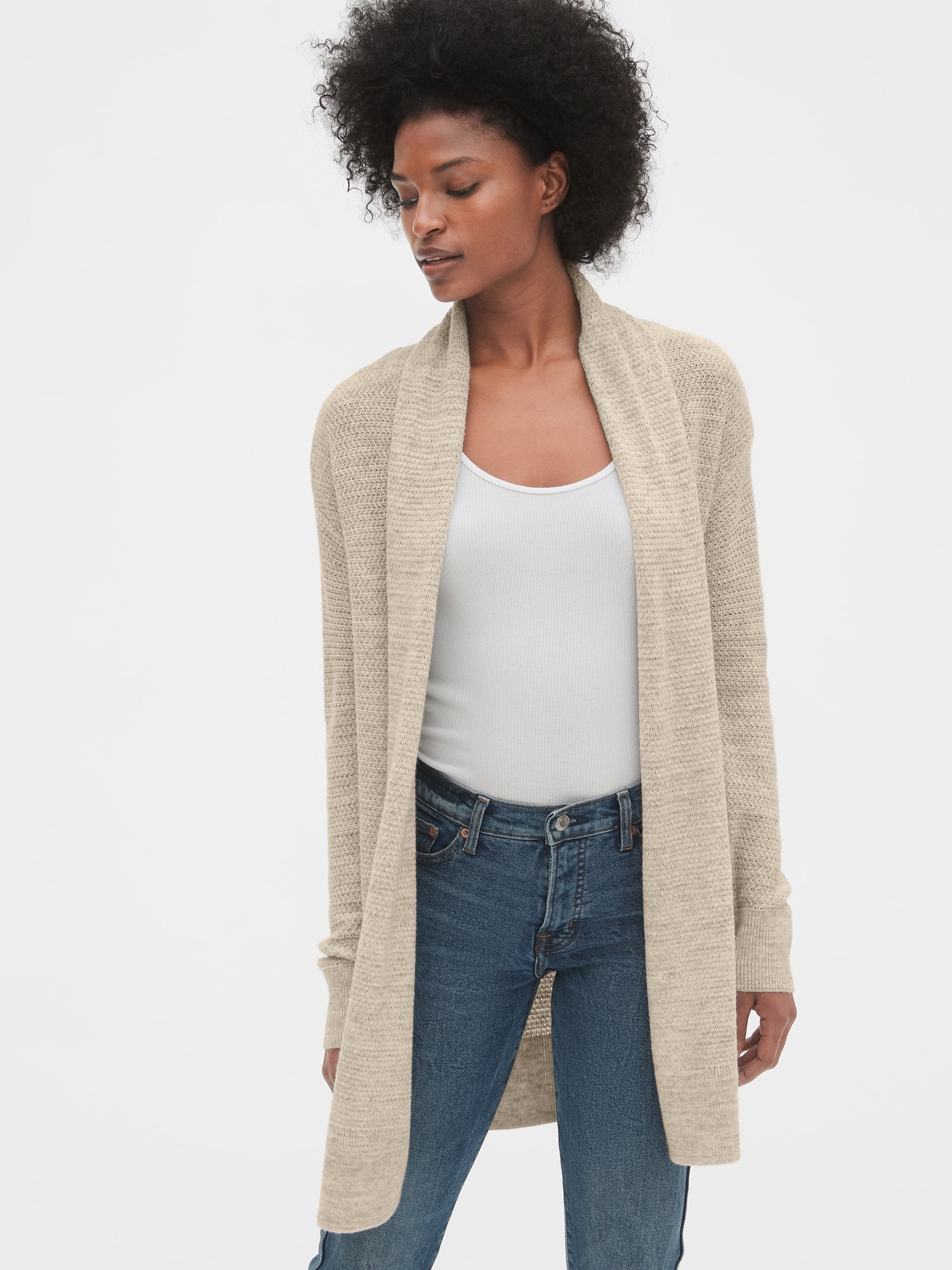 gap shawl collar cardigan