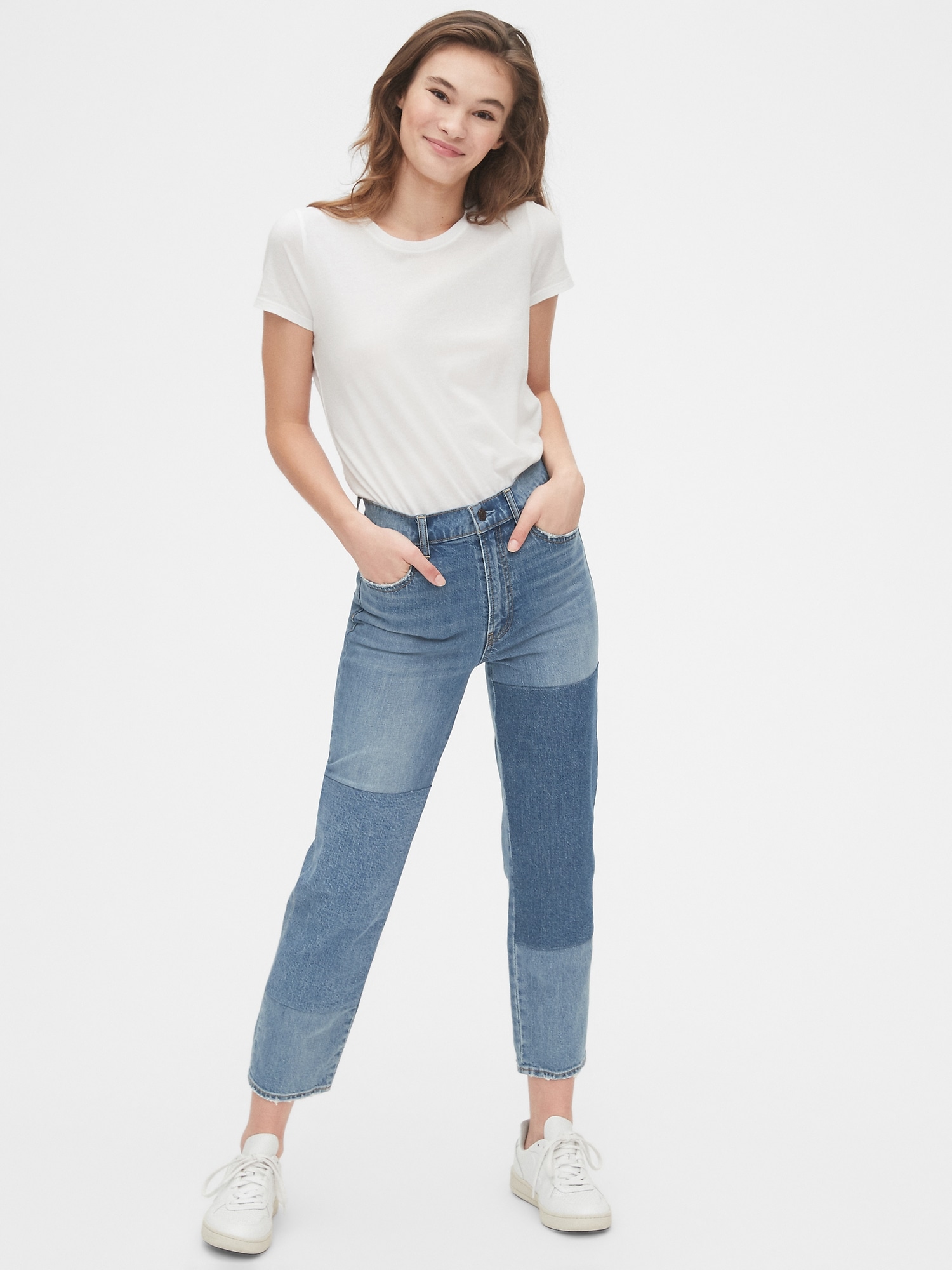 gap high rise cheeky straight jeans