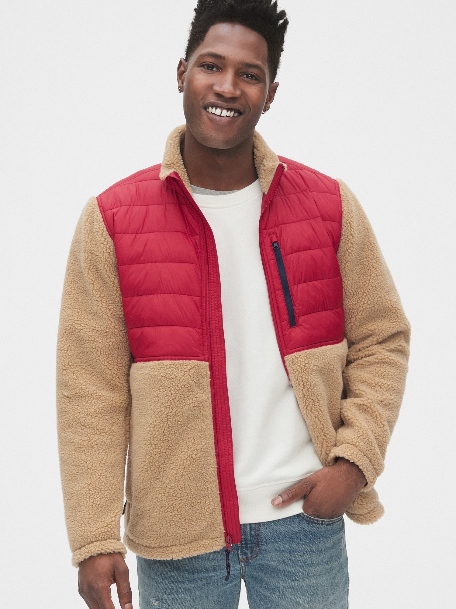 the gap sherpa jacket