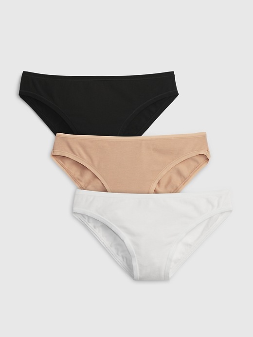 Organic Stretch Cotton Bikini Brief 3 Pack Gap