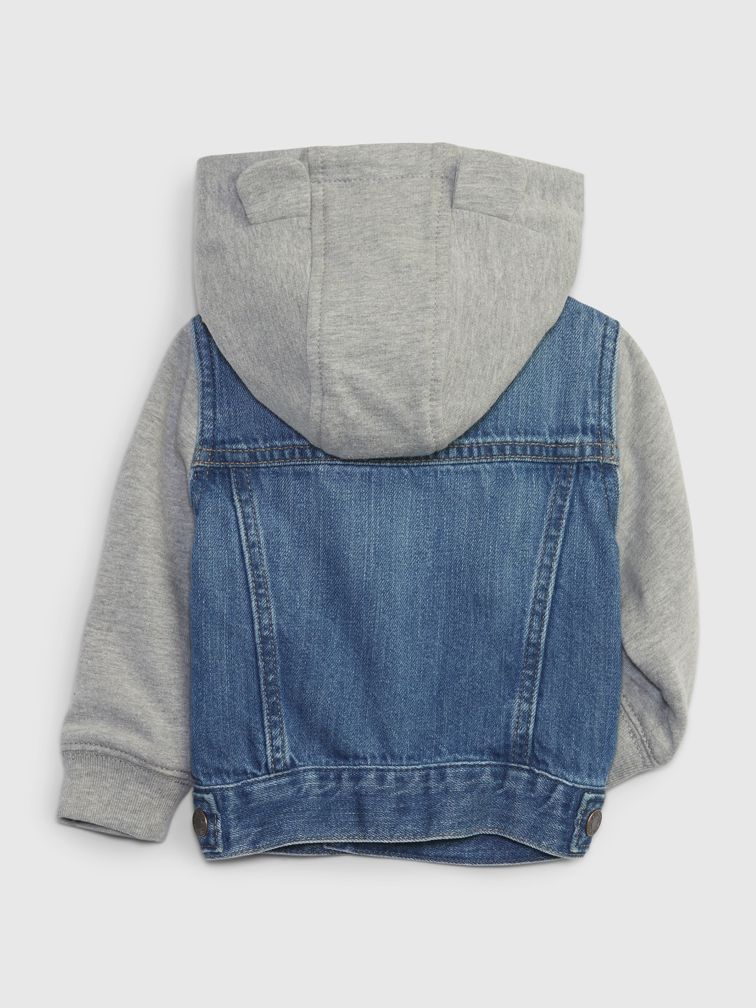 Veste à capuchon emblématique en denim Washwell pour Bébé Gap