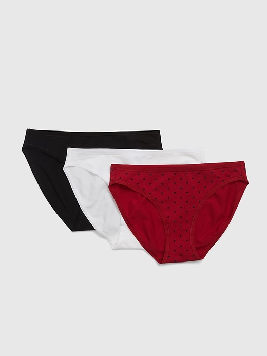 Mid Rise Organic Stretch Cotton Bikini Brief Pack Gap