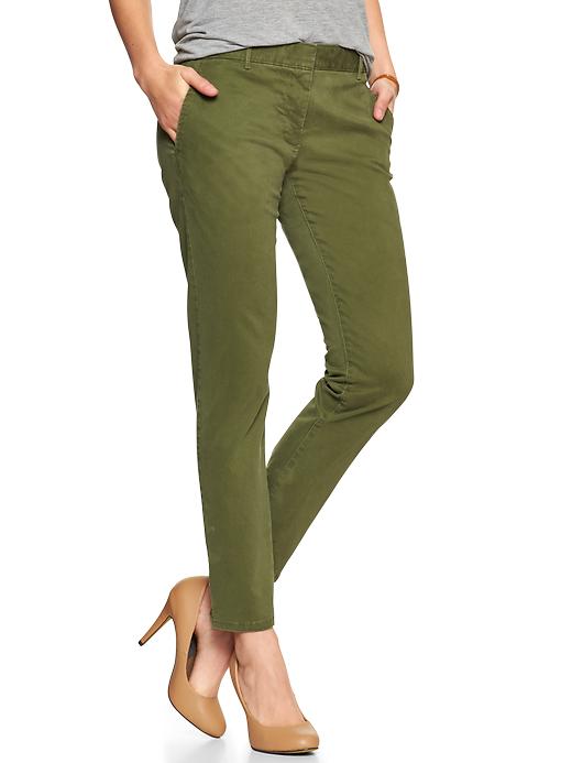 UPC 145848110082 - Gap Skinny Mini Skimmer Khakis - Cactus | upcitemdb.com