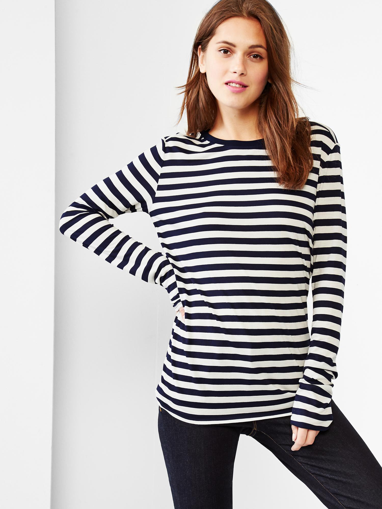 Fluid stripe tee