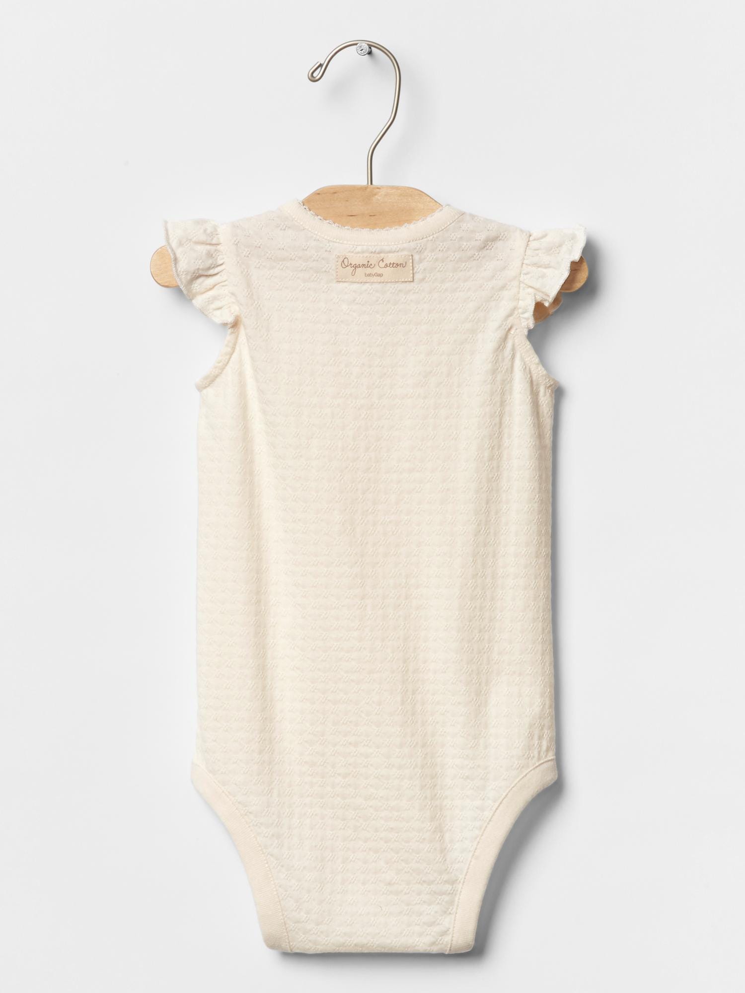 Organic pointelle flutter bodysuit | Gap