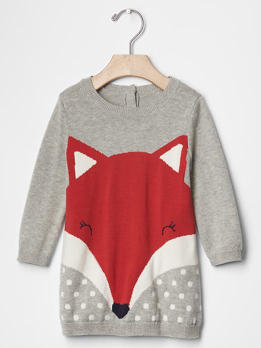 Image number 1 showing, Fox sweater dress