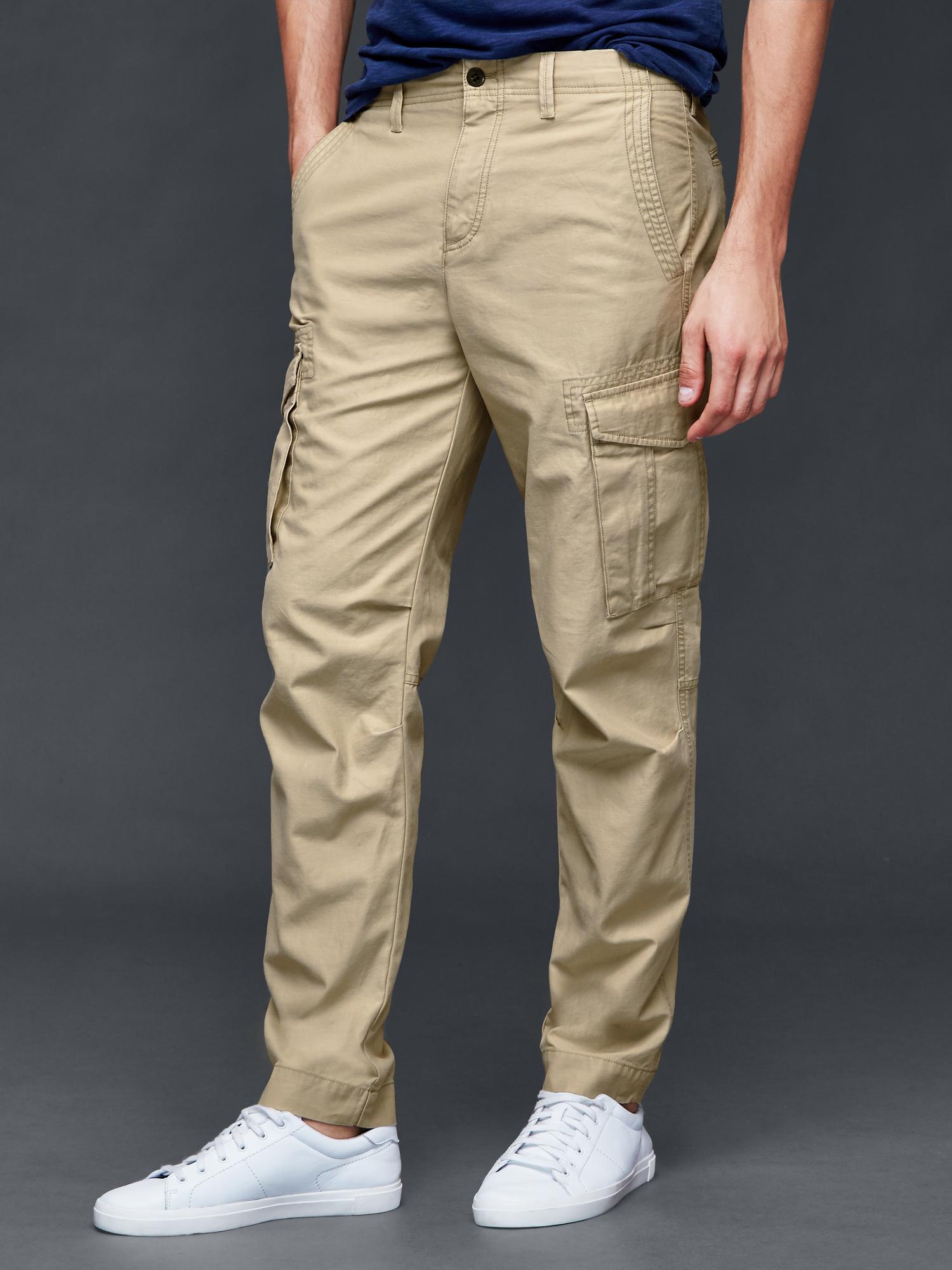 Skinny leg cargo pants hot sale mens