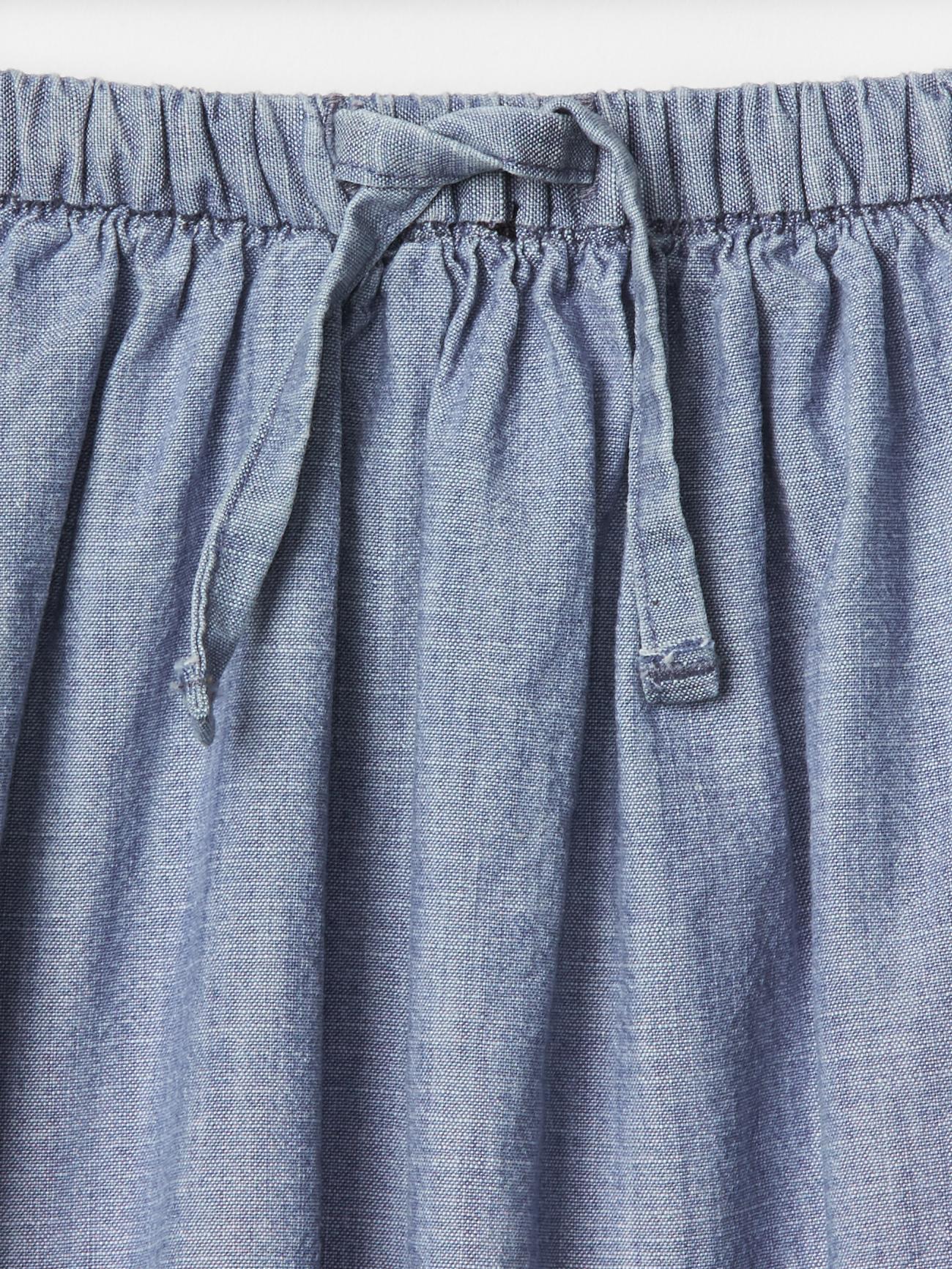 1969 chambray flippy skirt | Gap