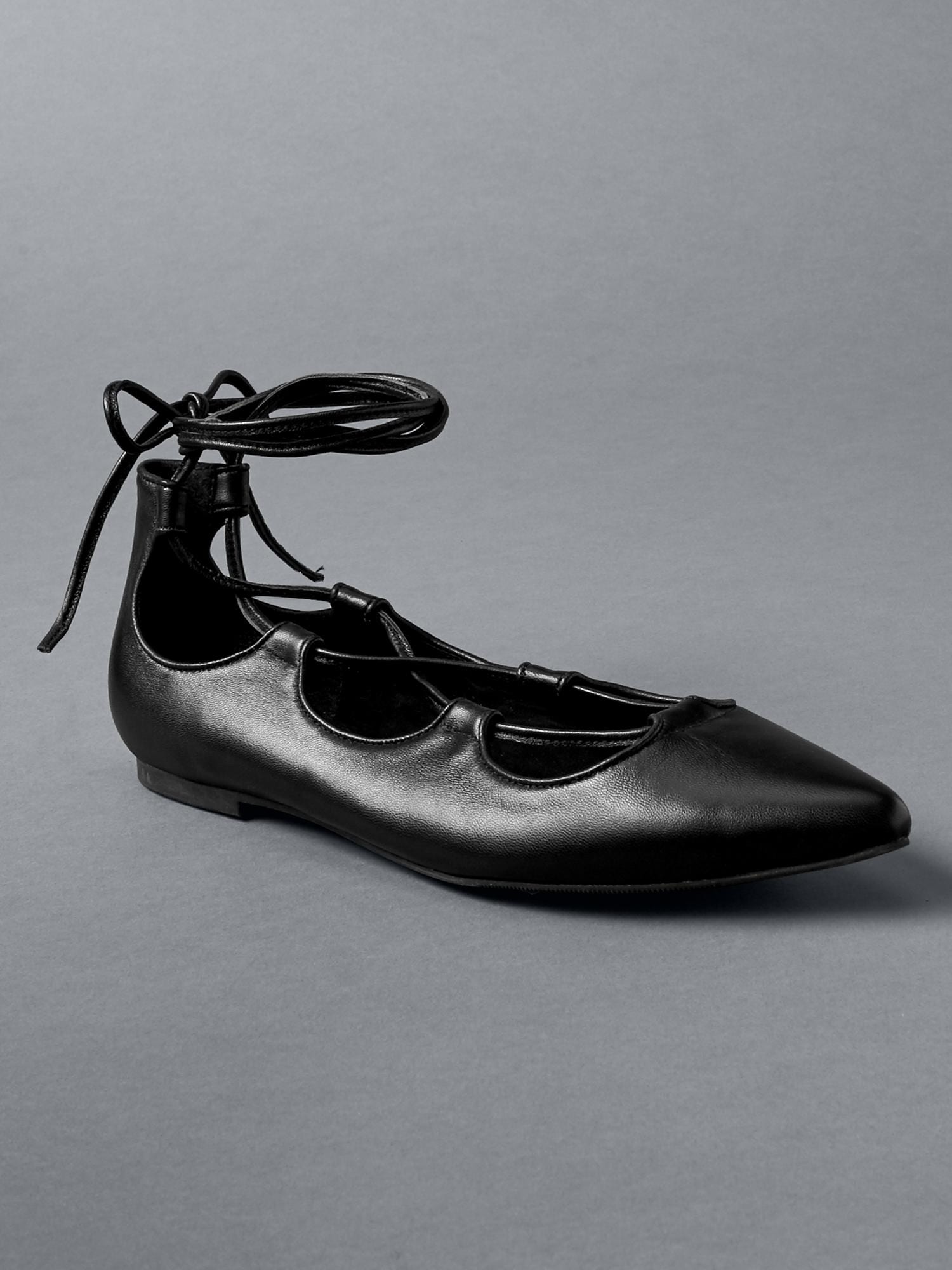 Lace up hotsell ballet pumps