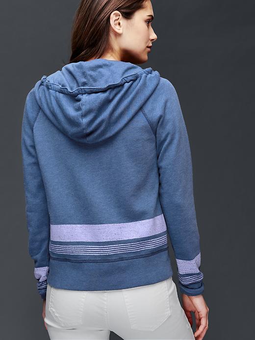 Image number 2 showing, Sun wash essential active stripe zip hoodie