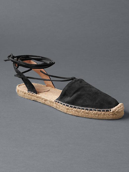 View large product image 1 of 1. Lace up espadrilles