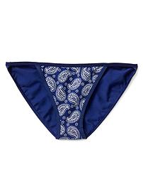 GAP womens Stretch Cotton Bikini Underwear, Blue Stripe Multi, XX