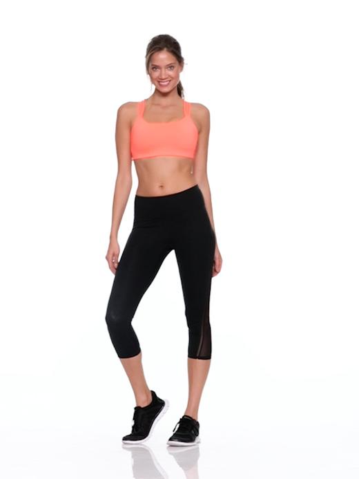 Low impact Coolmax® layer triple-strap sports bra