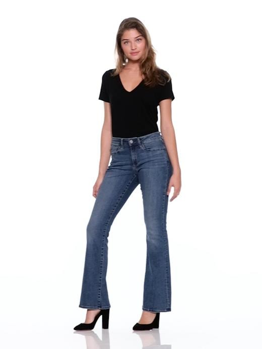 Mya Curvy High-Waisted Sculpting No Gap Barely Bootcut Jeans