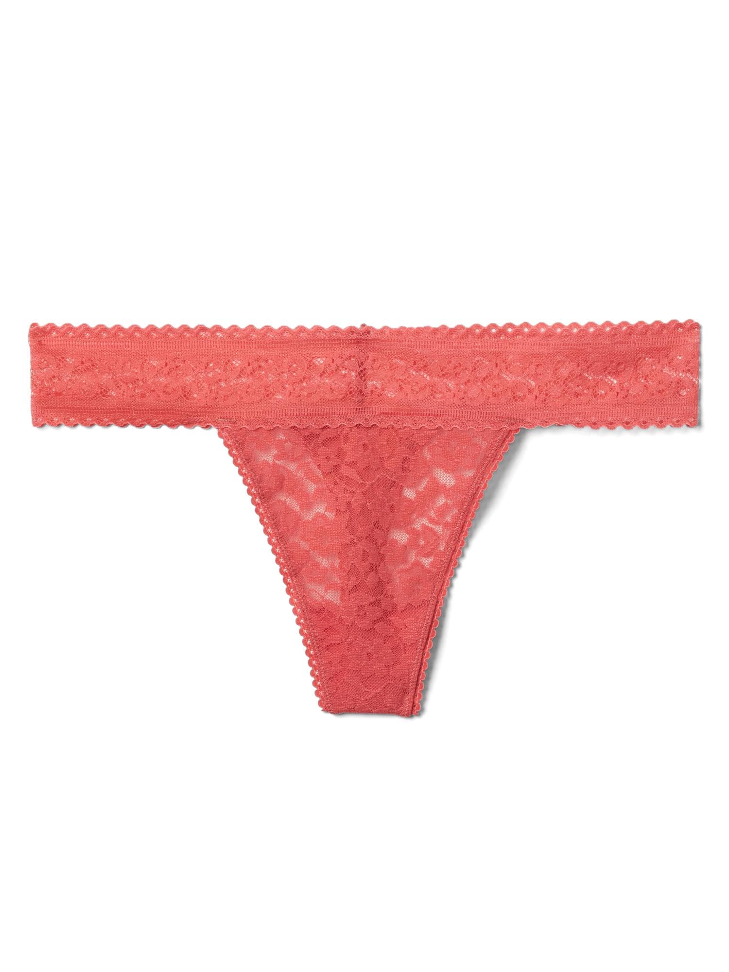 WZHKSN Female Solid Panty Red T Back Thongs 1-Pack