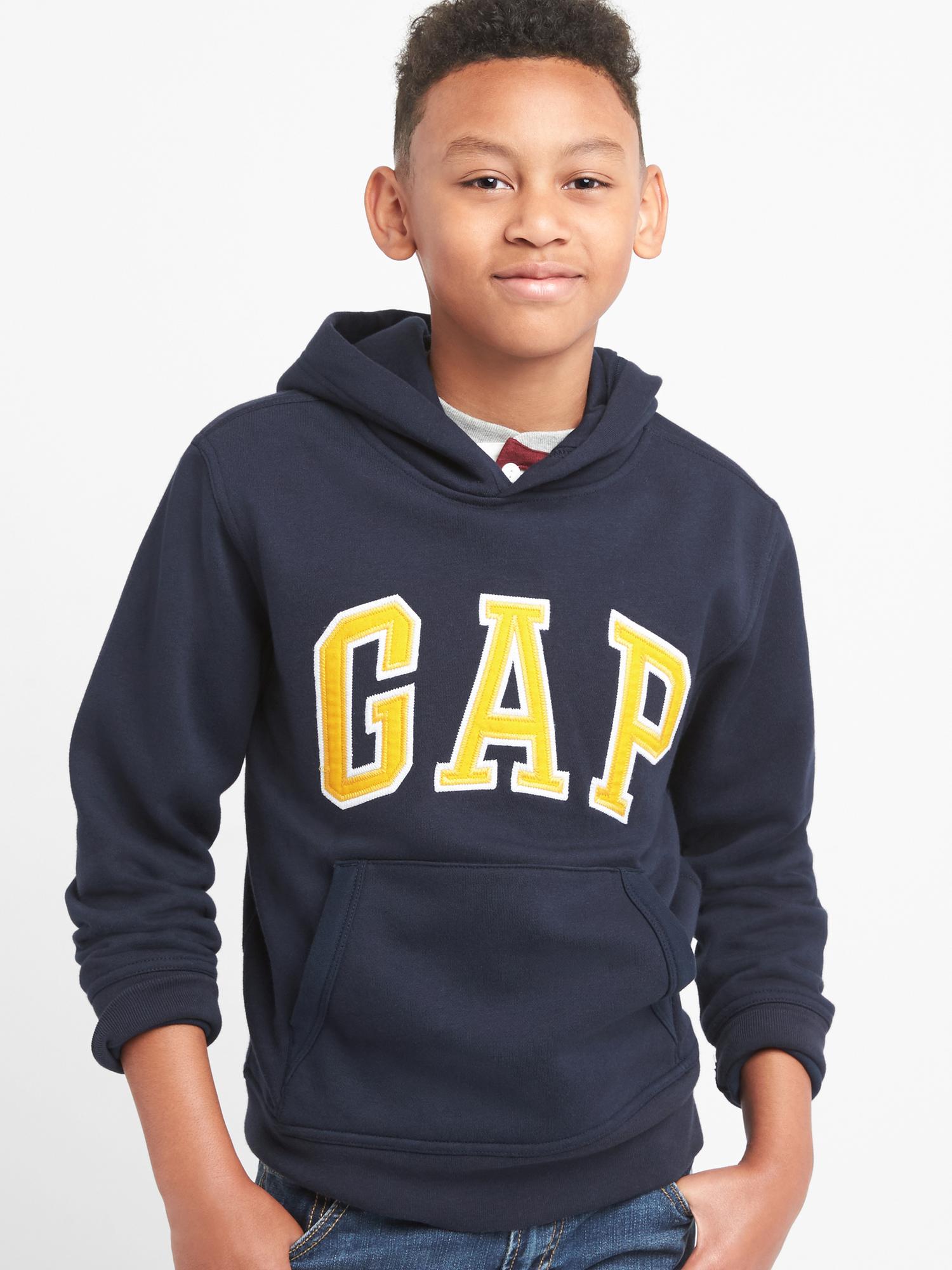 kids gap logo hoodie sweatshirt