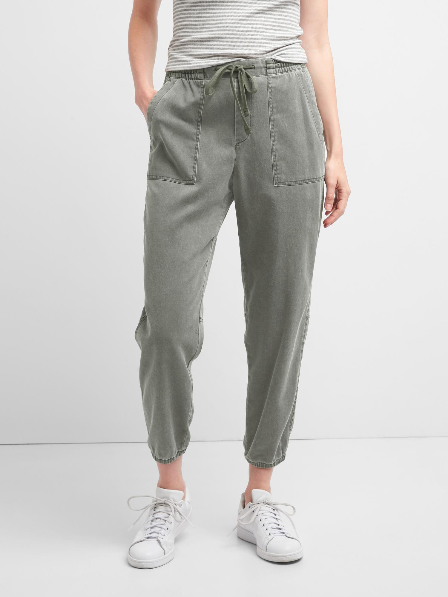 Gap TENCEL utility joggers  Women jogger pants, Women clothes sale, Pants  for women