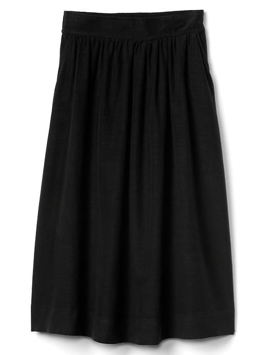 Image number 6 showing, Shirred midi swing skirt
