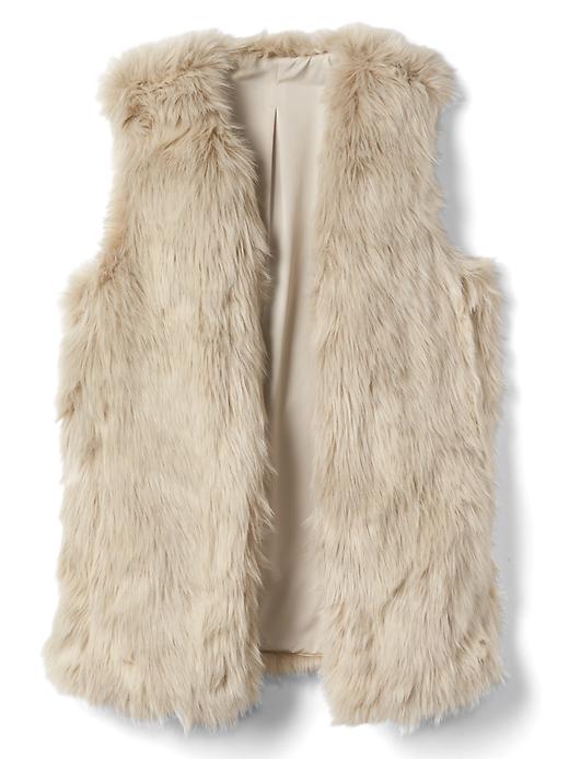 Petite faux fur on sale vest