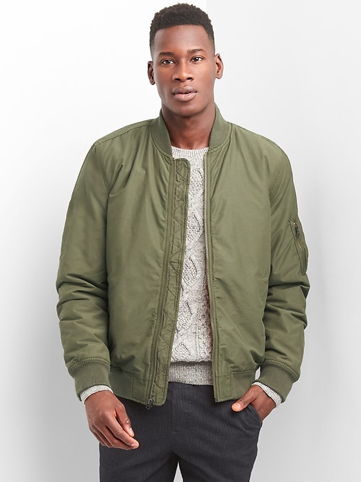 Image number 1 showing, Classic bomber jacket