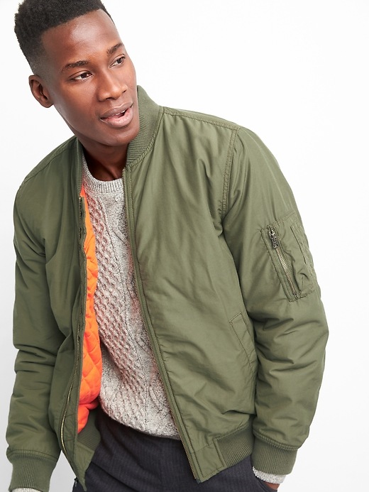 Image number 5 showing, Classic bomber jacket