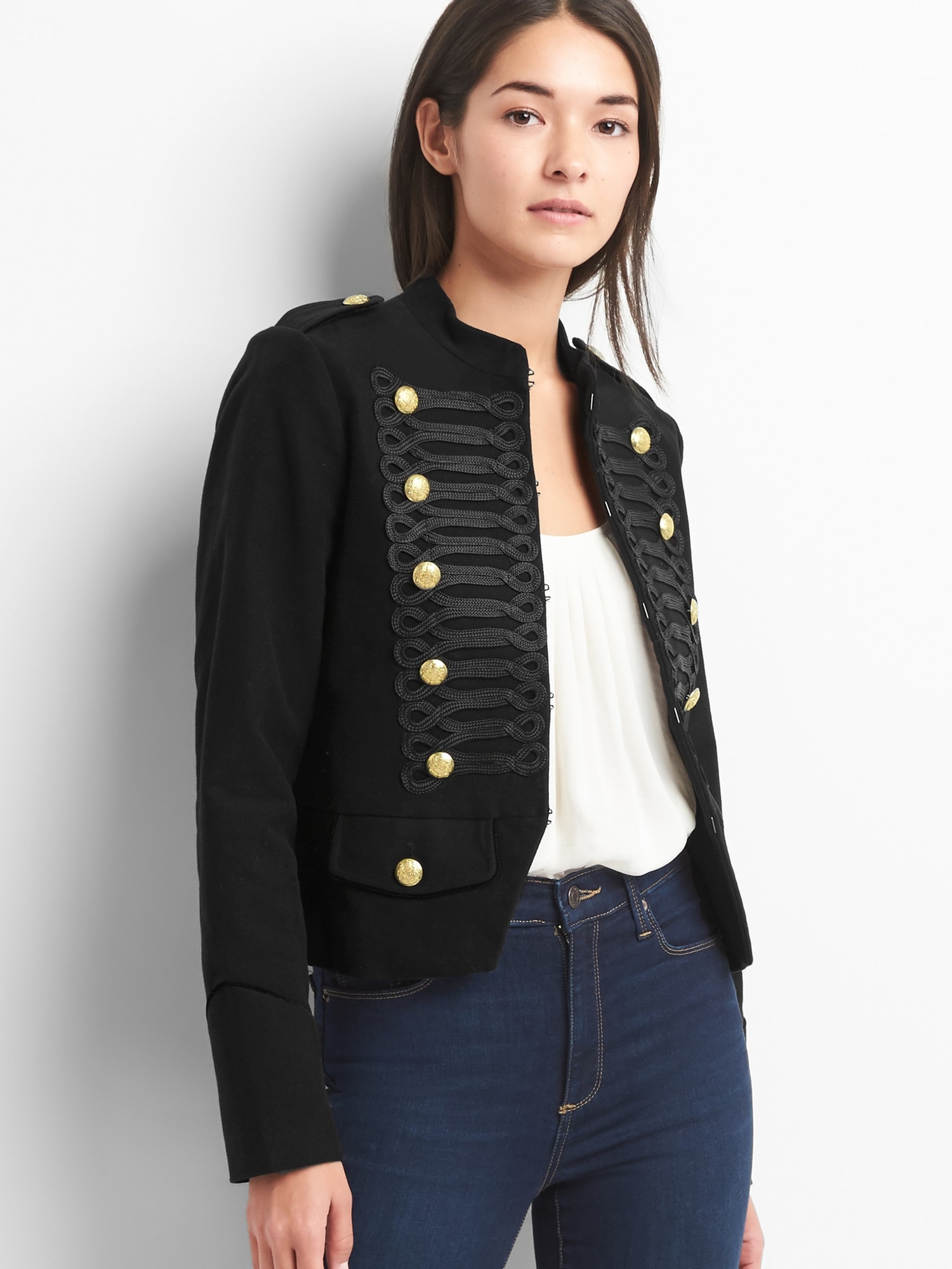 Cropped band jacket | Gap