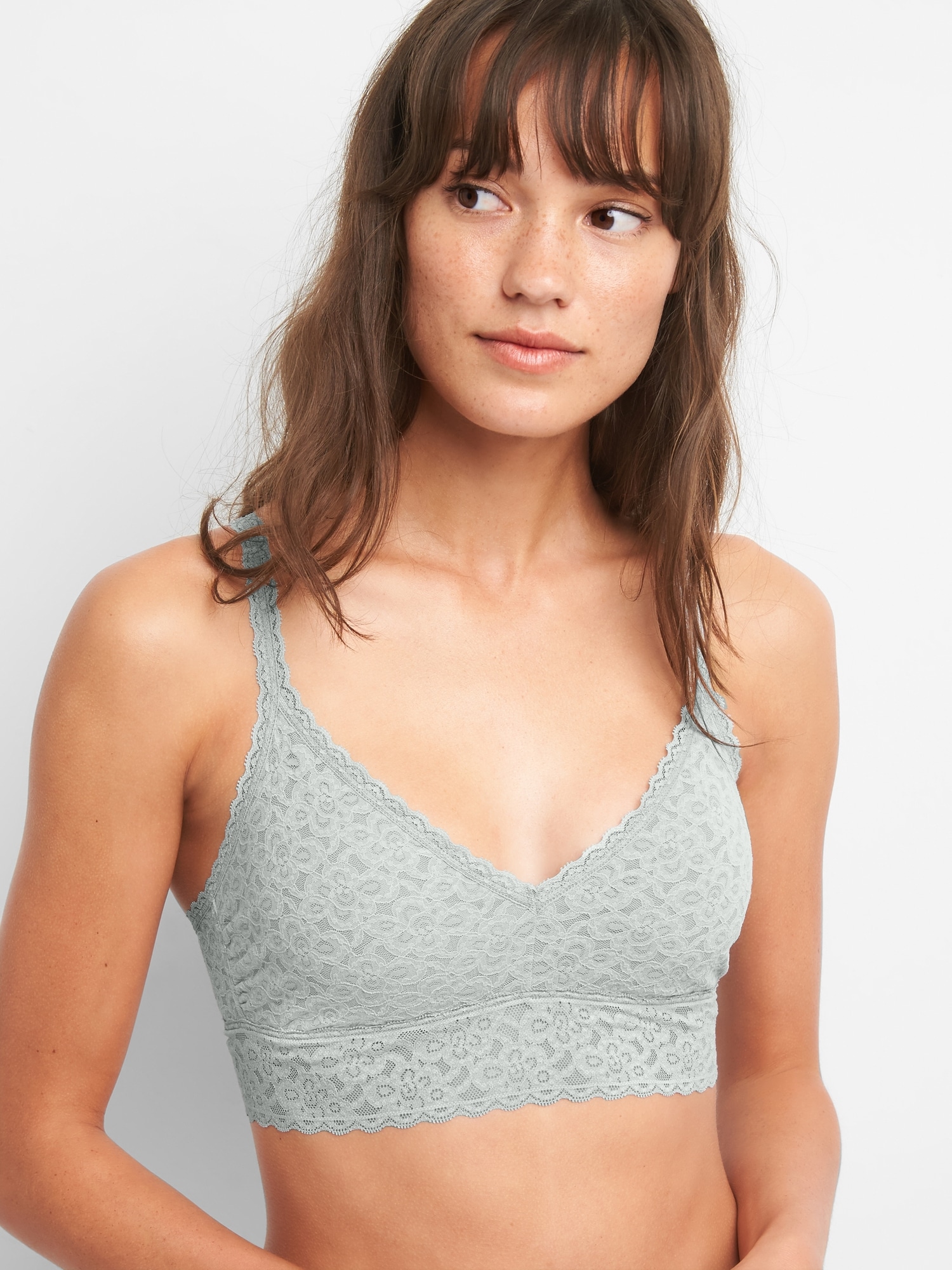 Classic Lace Bralette - Salmon pink