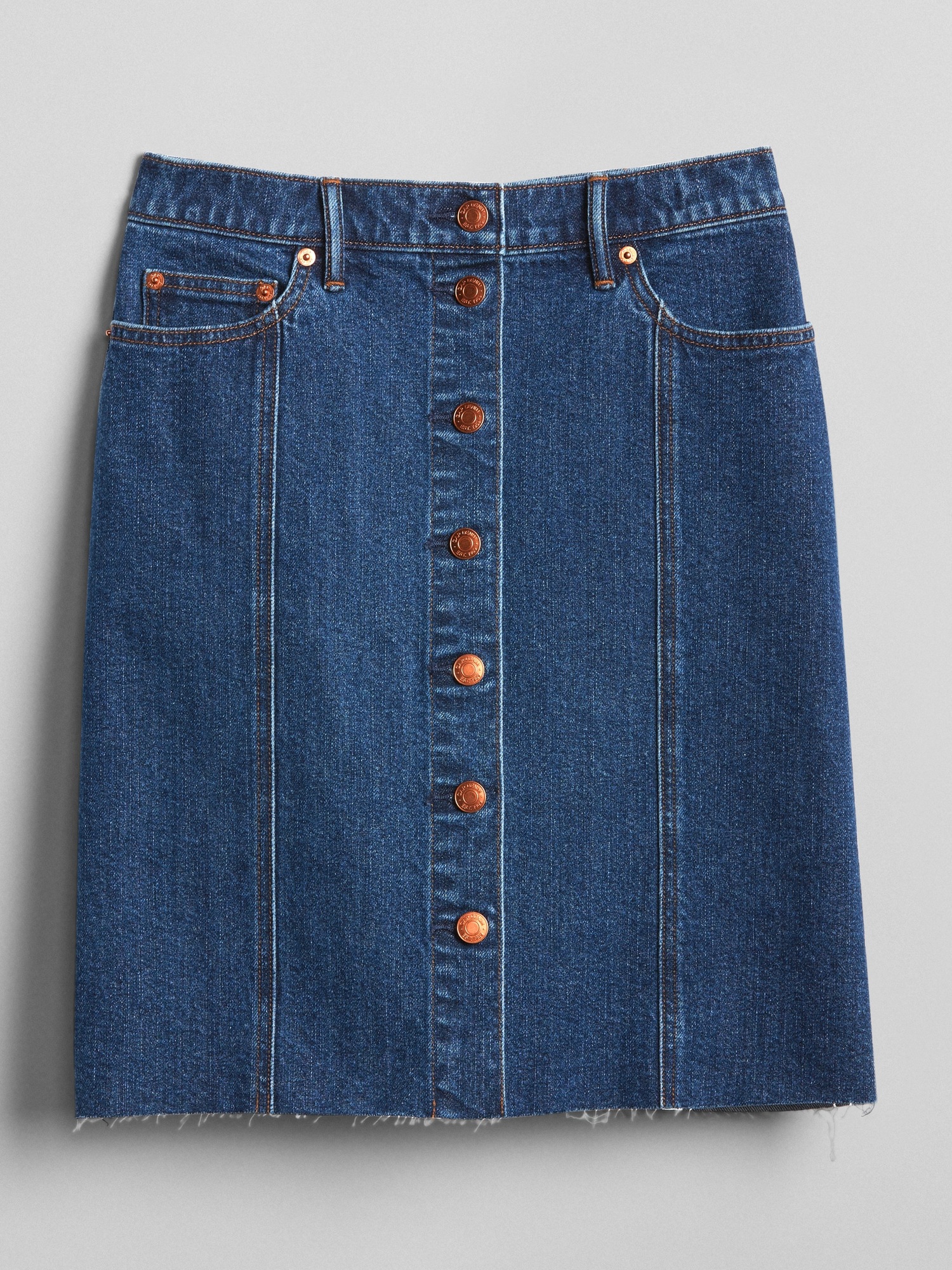 asymmetric denim skirt button placket high waist tight belly body sha -  Stay Safe Chic
