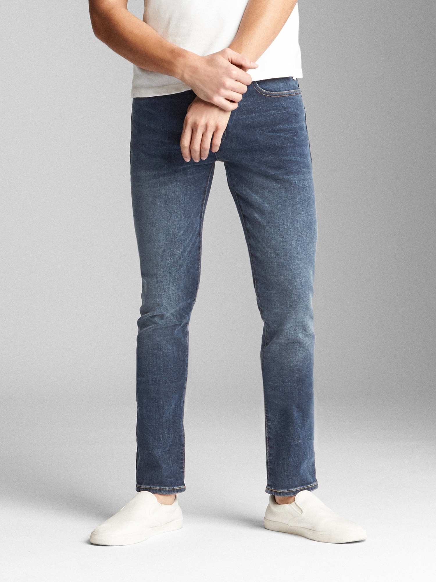 Gap Slim Jeans In Gapflex With Washwell Rinse