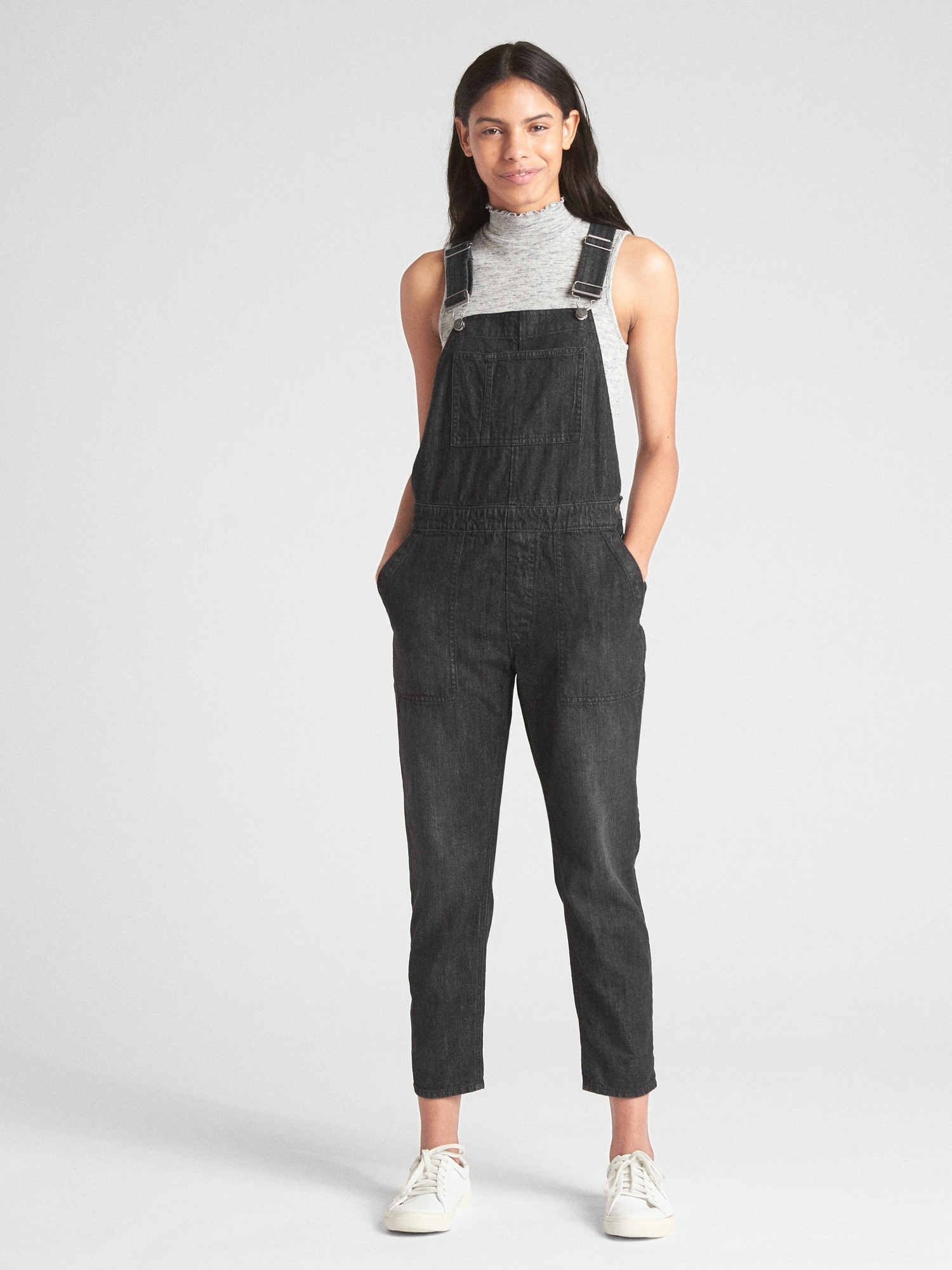 Relaxed hot sale denim overalls