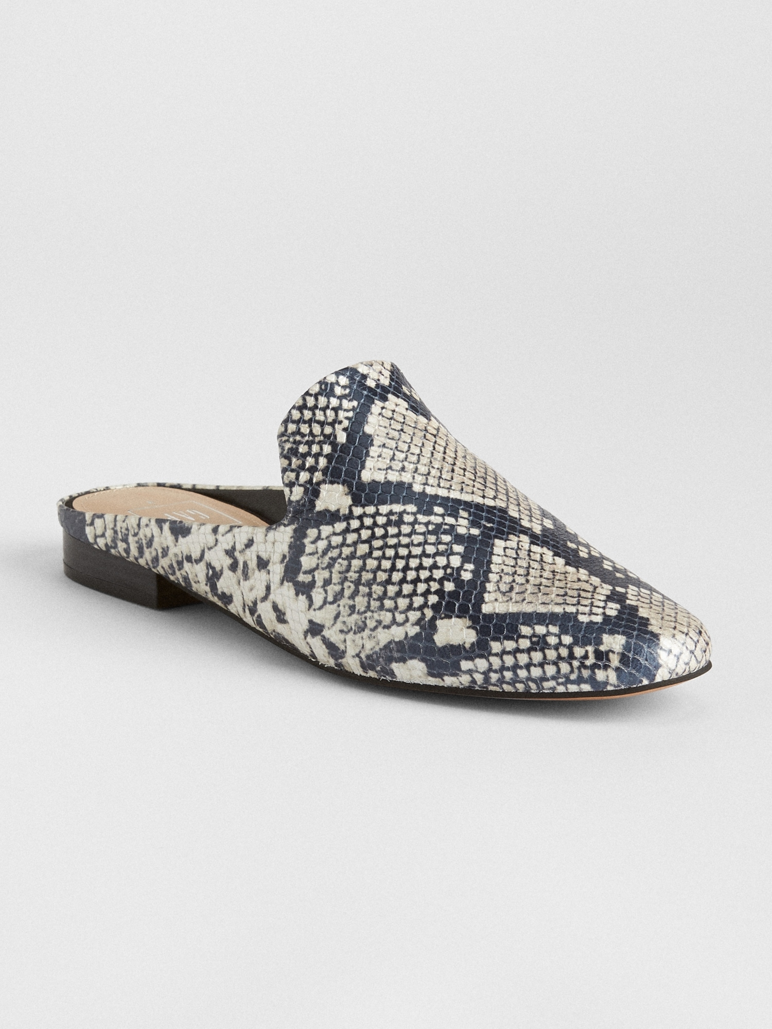 Gap sales snakeskin mules