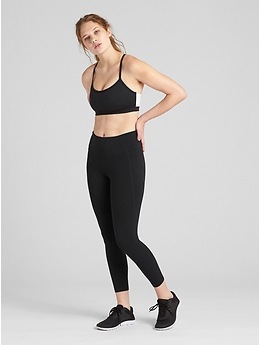 GapFit Crossover Waist 7/8 Leggings in Eclipse