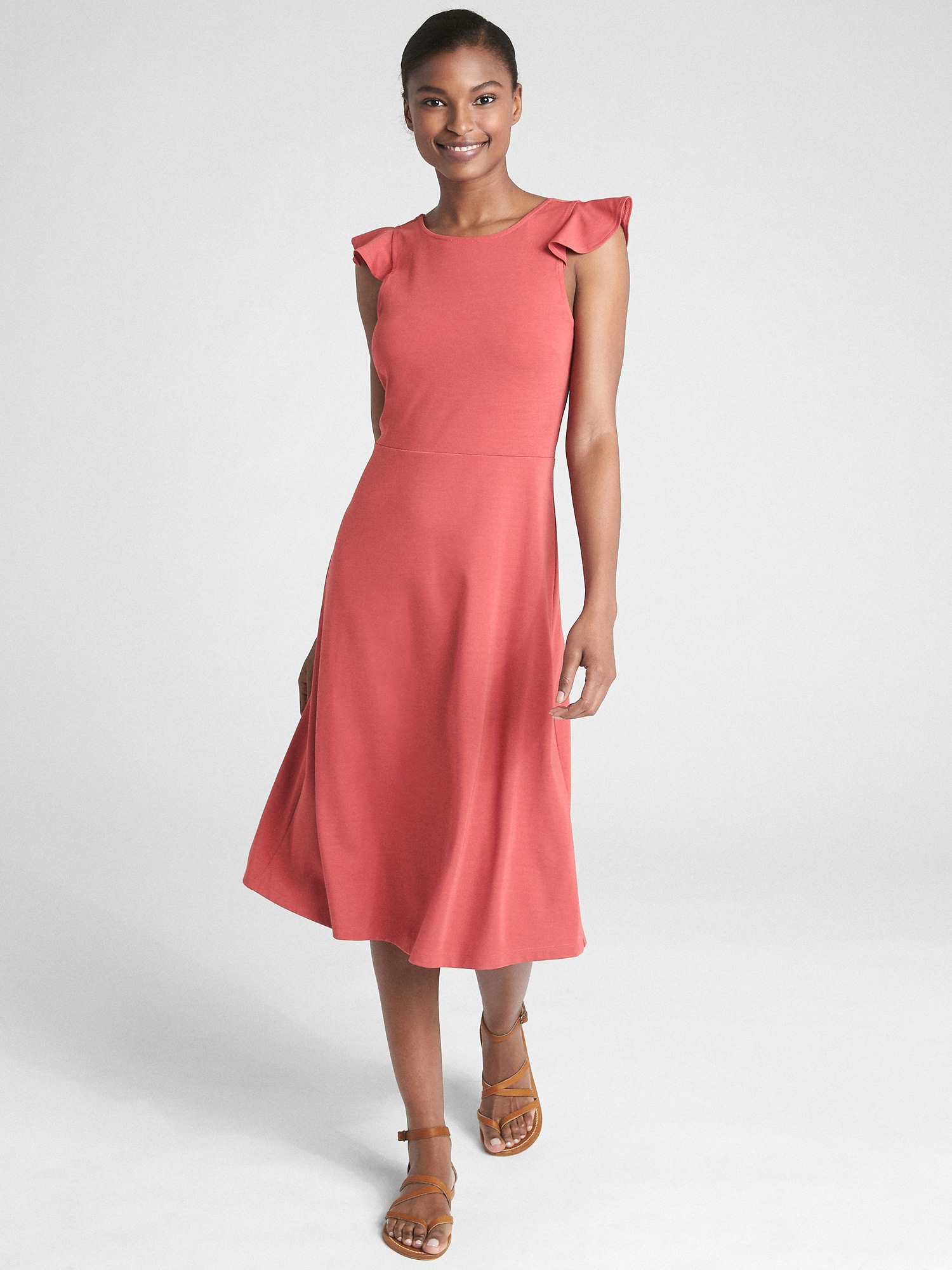 Sleeveless Ruffle A-Line Dress