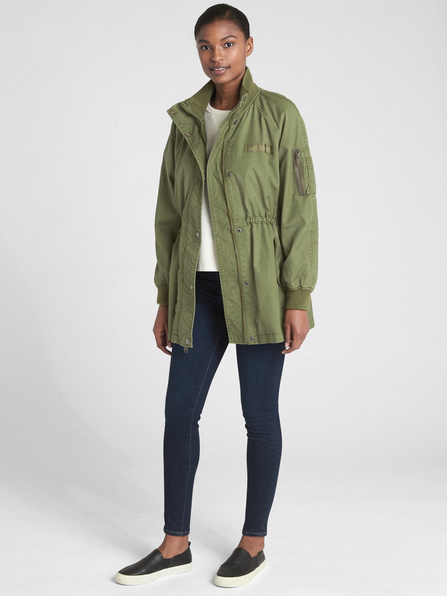 Gap longline 2025 bomber jacket