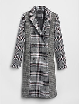 Mixed Plaid Coat | Gap