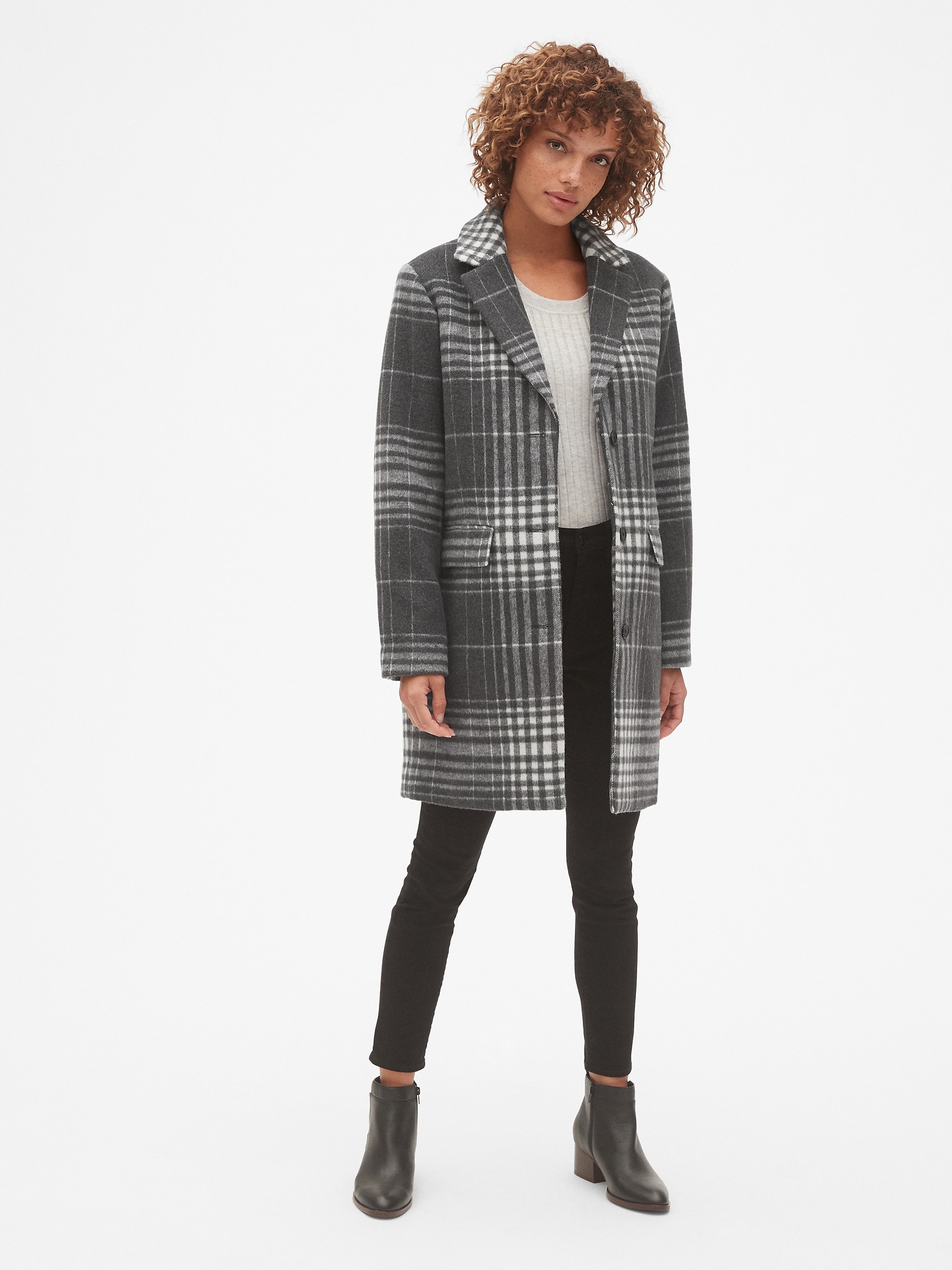 Oversized Wool Blend Cocoon Coat