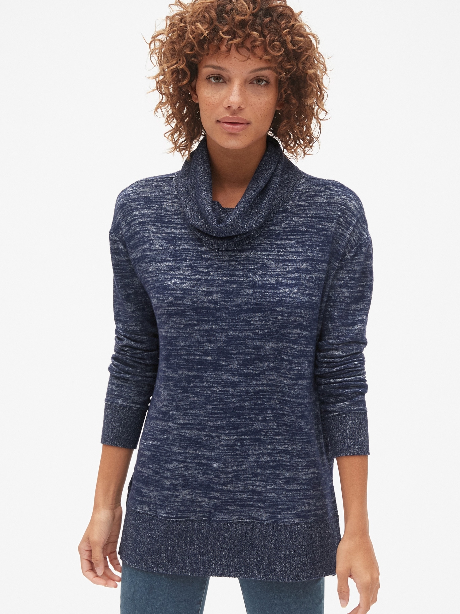 Cowl neck outlet athletic sweatshirt