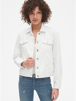 Gap white denim store jacket