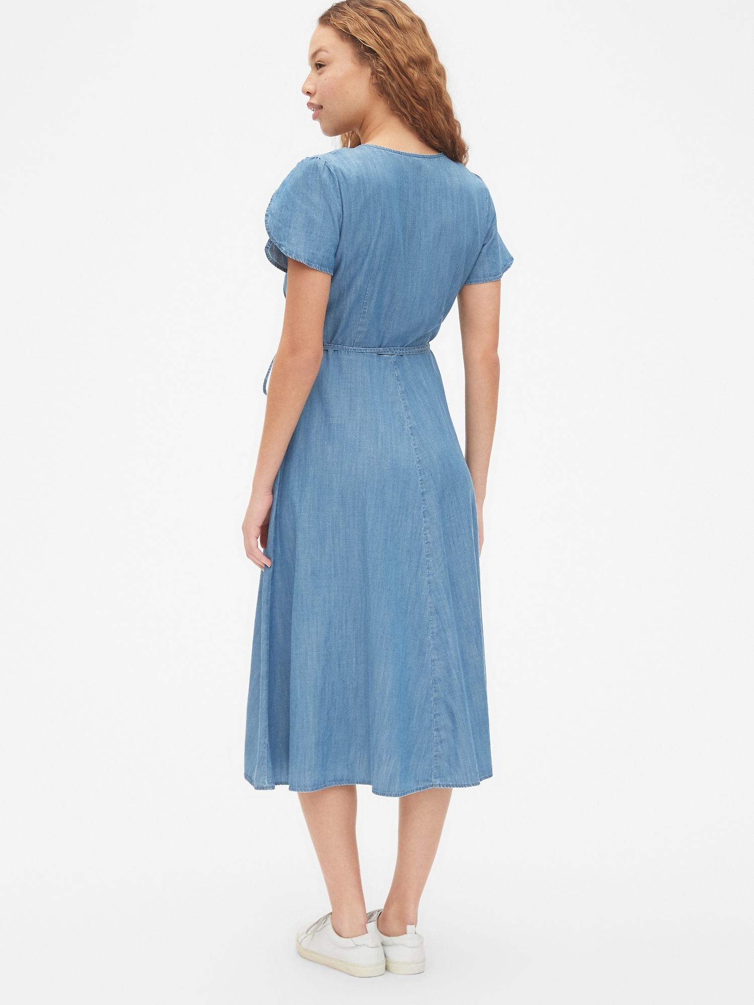 Tencel Jersey Midi Wrap Dress