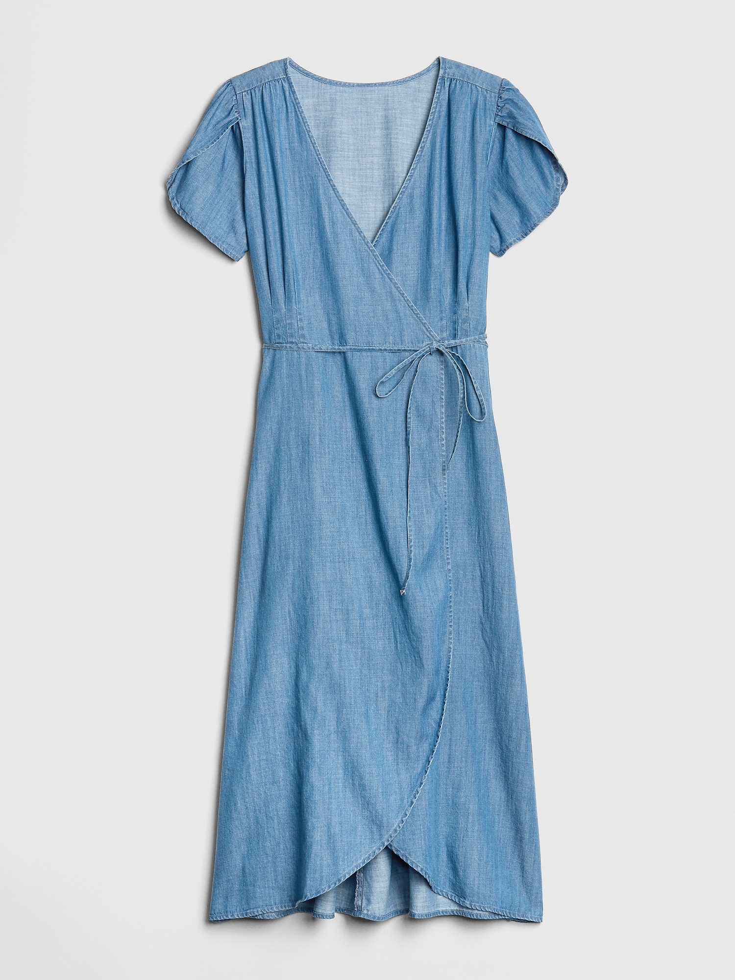 Tencel Jersey Midi Wrap Dress