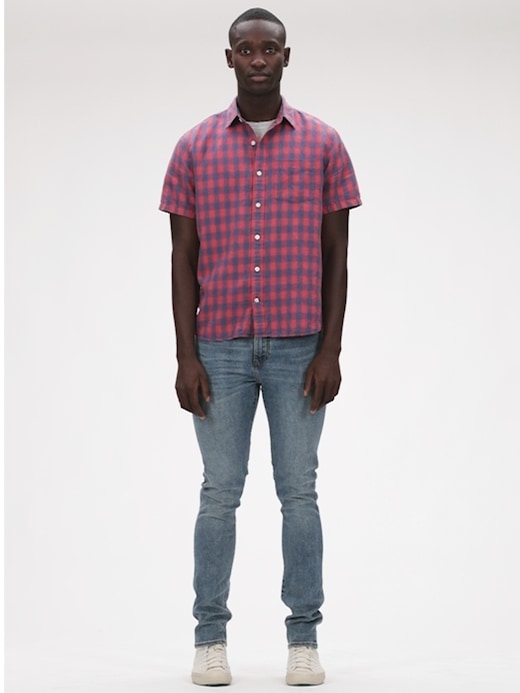 Linen-Cotton Shirt by Gap Online, THE ICONIC