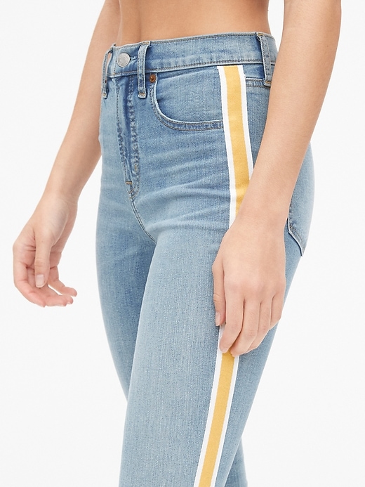 Jeans  Modern Ankle Jeans - Side Ribbon Trim PACIFIC WASH