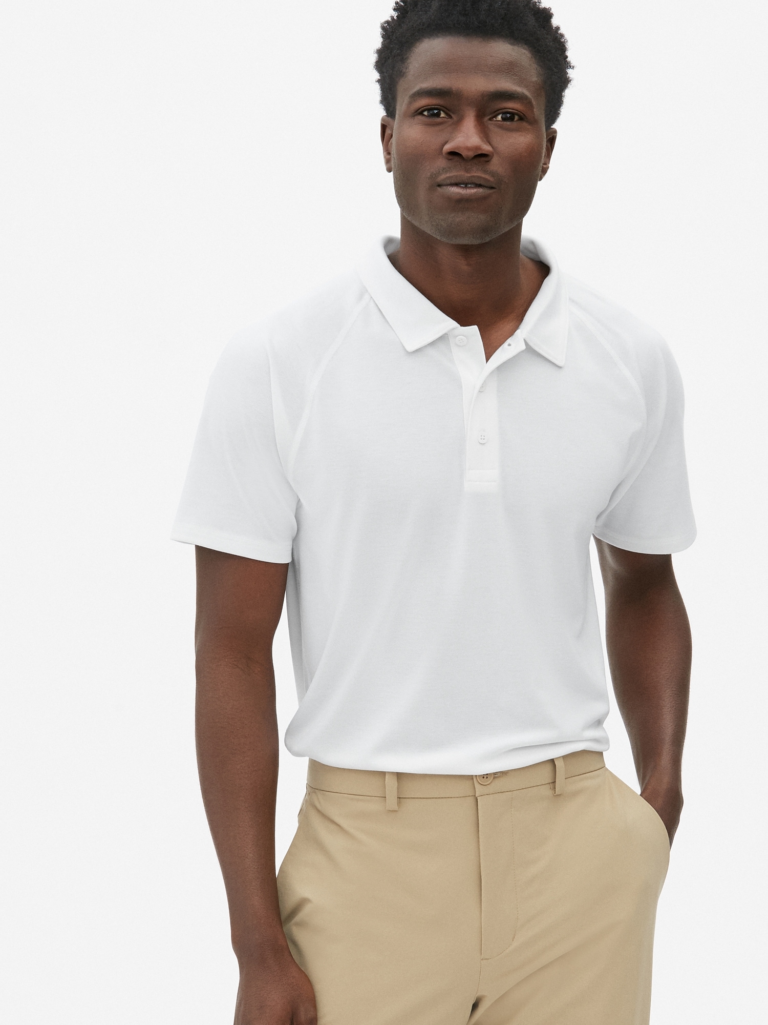 GapFit Breathe Pique Polo Shirt