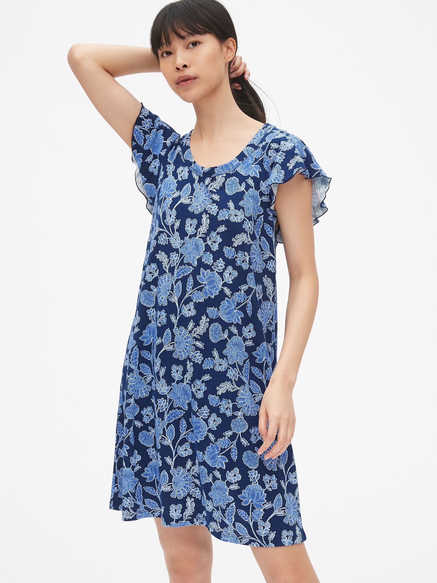 gap flutter sleeve dress