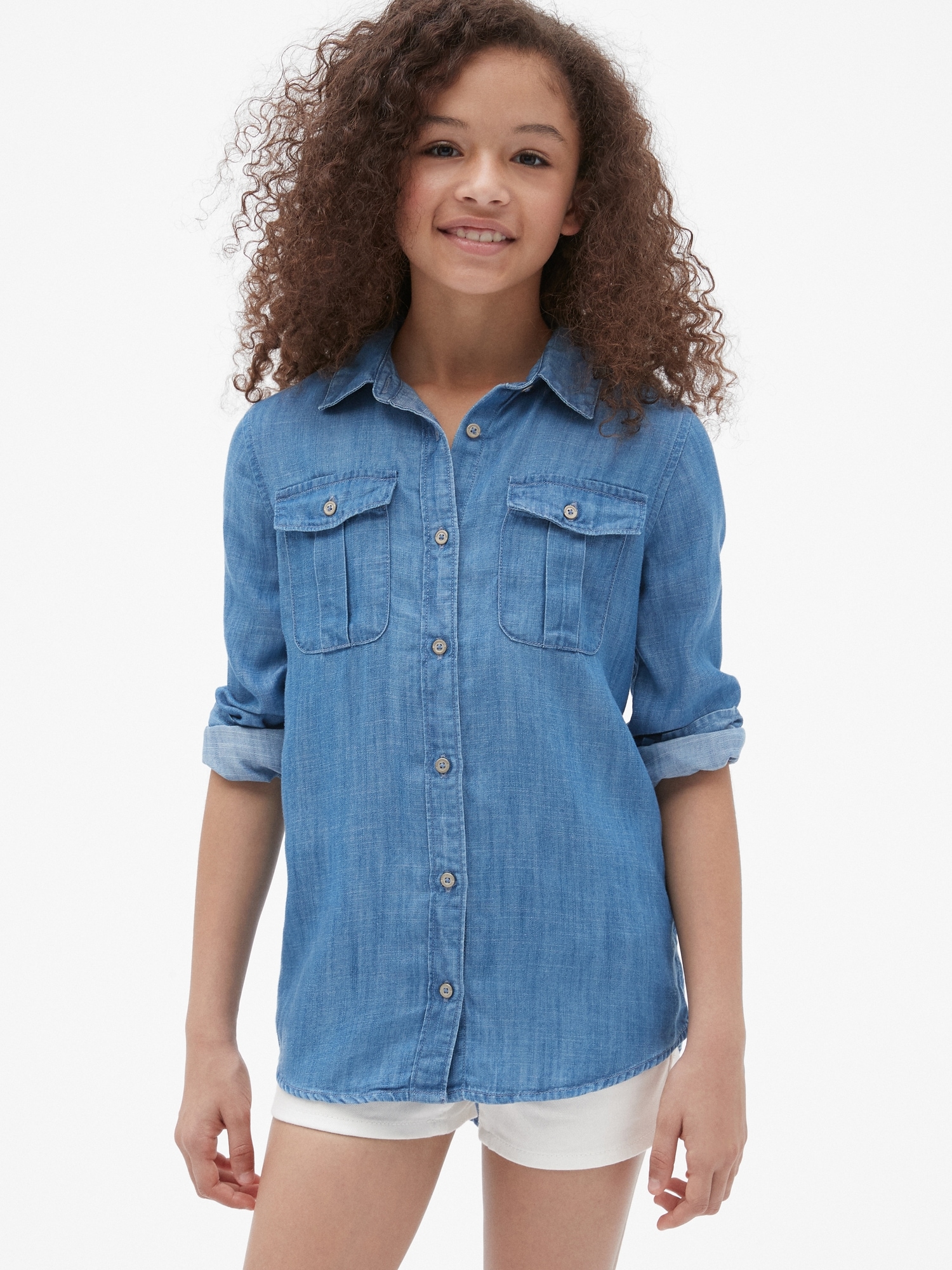 Denim shirts 2024 for girls