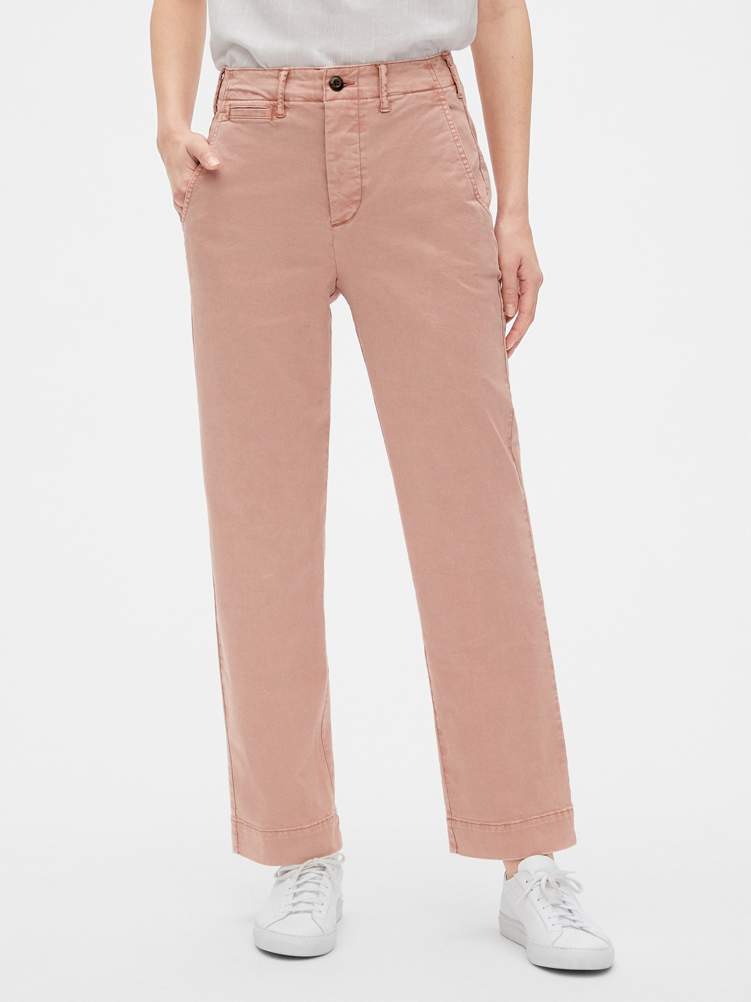 gap high rise chinos